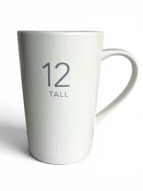 Starbucks Collector Mug 12oz Tall Size 2011 Minimalist White Excellent Condition